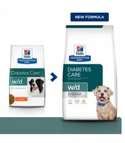 HILL'S Pet Nutrition Croquettes W/D DIABETES POULET Chien Sac 10 Kg - Prescription Diet