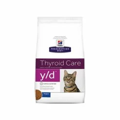 HILL'S Pet Nutrition Croquettes Y/D THYROID CARE POULET Chat Sac 5 Kg - Prescription Diet