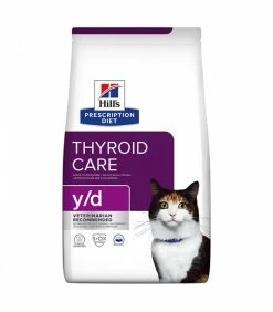 HILL'S Pet Nutrition Croquettes Y/D THYROID POULET Chat Sac 1.5 Kg - Prescription Diet -alimentation chats boutique croquettes yd thyroid poulet chat sac 15 kg prescription diet 2