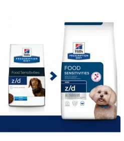 HILL'S Pet Nutrition Croquettes Z/D FOOD SENSITIES MINI Chien Sac 1 Kg - Prescription Diet
