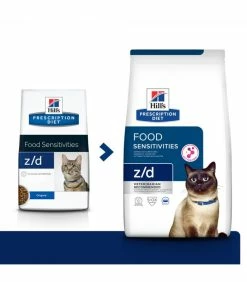 HILL'S Pet Nutrition Croquettes Z/D FOOD SENSITIVITIES Chat Sac 1.5 Kg - Prescription Diet
