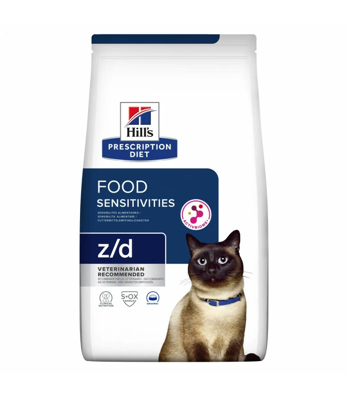 HILL'S Pet Nutrition Croquettes Z/D FOOD SENSITIVITIES Chat Sac 3 Kg - Prescription Diet 2 HILL'S Pet Nutrition Croquettes Z/D FOOD SENSITIVITIES Chat Sac 3 Kg - Prescription Diet – Image 2