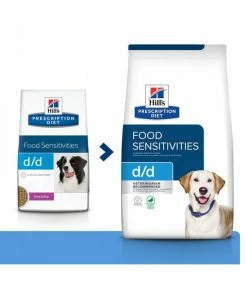 HILL'S Pet Nutrition Croquettes D/D FOOD SENSITIVITIES CANARD & RIZ Chien Sac 12 Kg - Prescription Diet
