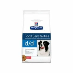 HILL'S Pet Nutrition Croquettes D/D FOOD SENSITIVITIES SAUMON & RIZ Chien Sac 12 Kg - Prescription Diet
