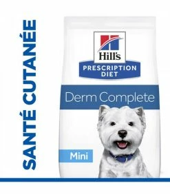 HILL'S Pet Nutrition Croquettes DERM COMPLETE MINI Chien Sac 1.5 Kg - Prescription Diet -alimentation chats boutique derm complete mini chien sac 1 kg prescription diet 2