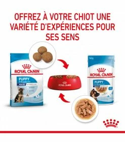 ROYAL CANIN Dog Puppy Maxi Bouchées En Sauce 10 X 140 G -alimentation chats boutique dog puppy maxi bouchees en sauce 10 x 140 g 3