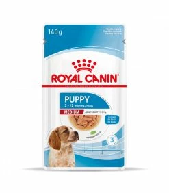 ROYAL CANIN Dog Puppy Medium Bouchées En Sauce 10 X 140 G
