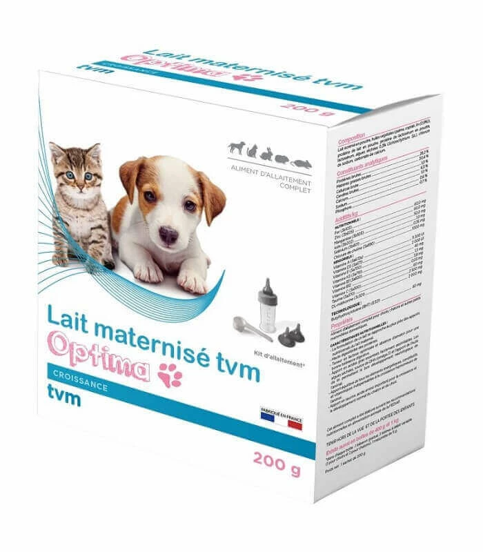 TVM Lait Maternisé OPTIMA Chiot, Chaton 200 G 1 TVM Lait Maternisé OPTIMA Chiot, Chaton 200 G