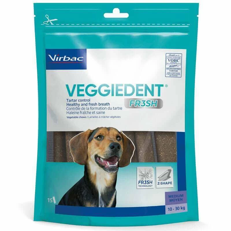 Virbac Lamelles à Mâcher VEGGIEDENT FR3SH M Chien 1 Virbac Lamelles à Mâcher VEGGIEDENT FR3SH M Chien