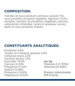 HILL'S Pet Nutrition Pâtée METABOLIC MIJOTES POULET ET LEGUMES Chien 24x156g - Prescription Diet -alimentation chats boutique metabolic mijotes poulet et legumes chien 24x156g prescription diet 13