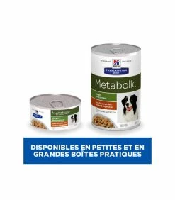 HILL'S Pet Nutrition Pâtée METABOLIC MIJOTES POULET ET LEGUMES Chien 24x156g - Prescription Diet -alimentation chats boutique metabolic mijotes poulet et legumes chien 24x156g prescription diet 2