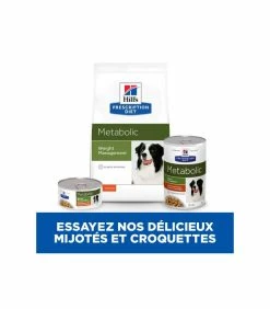 HILL'S Pet Nutrition Pâtée METABOLIC MIJOTES POULET ET LEGUMES Chien 24x156g - Prescription Diet -alimentation chats boutique metabolic mijotes poulet et legumes chien 24x156g prescription diet 3