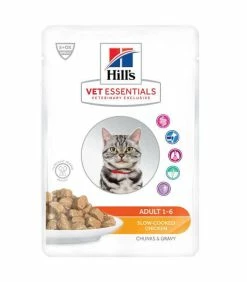 HILL'S Pet Nutrition Pâtée ADULT POULET Chat 12x85g - Vet Essentials