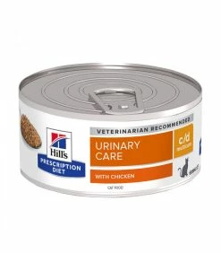 HILL'S Pet Nutrition Pâtée C/D URINARY MULTICARE POULET Chat 24x156g - Prescription Diet -alimentation chats boutique patee cd multicare poulet chat 24x156g prescription diet 2