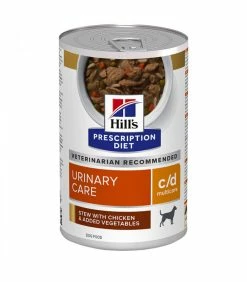 HILL'S Pet Nutrition Pâtée C/D URINARY MULTICARE MIJOTES POULET & LEGUMES Chien 12x354g - Prescription Diet 12 HILL'S Pet Nutrition Pâtée C/D URINARY MULTICARE MIJOTES POULET & LEGUMES Chien 12x354g - Prescription Diet -alimentation chats boutique patee cd urinary multicare mijotes poulet legumes chien 12x354g prescription diet 2