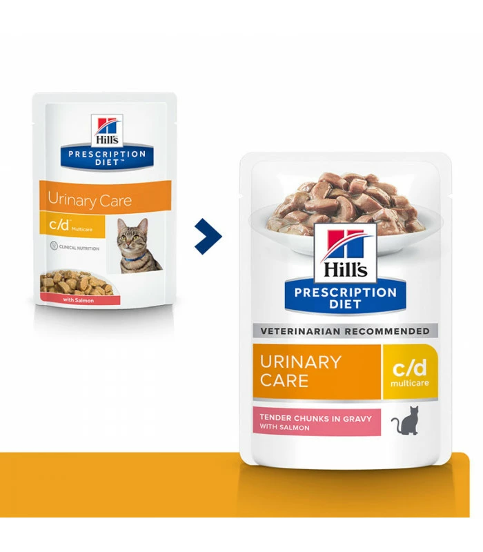 HILL'S Pet Nutrition Pâtée C/D URINARY MULTICARE SAUMON Chat 12x85g - Prescription Diet 2 HILL'S Pet Nutrition Pâtée C/D URINARY MULTICARE SAUMON Chat 12x85g - Prescription Diet – Image 2