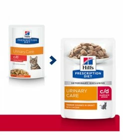 HILL'S Pet Nutrition Pâtée C/D URINARY STRESS MULTICARE POULET Chat 12x85g - Prescription Diet
