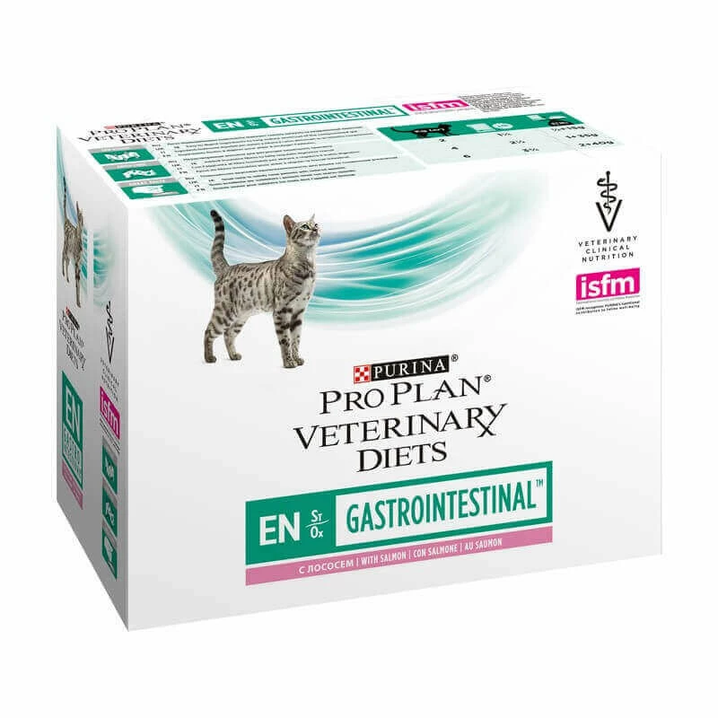 Purina Pâtée EN GASTROINTESTINAL SAUMON Chat 10x85g - Pro Plan Veterinary Diets 1 Purina Pâtée EN GASTROINTESTINAL SAUMON Chat 10x85g - Pro Plan Veterinary Diets