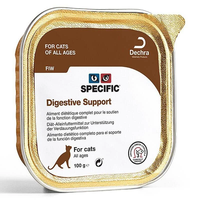 DECHRA Pâtée FIW DIGESTIVE SUPPORT Chat 7x100g - Specific 1 DECHRA Pâtée FIW DIGESTIVE SUPPORT Chat 7x100g - Specific
