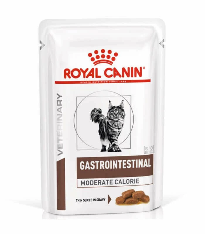 ROYAL CANIN Pâtée GASTRO INTESTINAL MODERATE CALORIE Chat 12x85g - Veterinary Health Nutrition 1 ROYAL CANIN Pâtée GASTRO INTESTINAL MODERATE CALORIE Chat 12x85g - Veterinary Health Nutrition