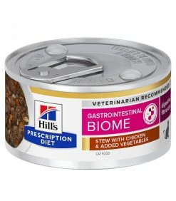 HILL'S Pet Nutrition Pâtée GASTROINTESTINAL BIOME MIJOTE POULET & LEGUMES Chat 24x82g - Prescription Diet -alimentation chats boutique patee gastrointestinal biome mijote poulet legumes chat 24x82g prescription diet 2