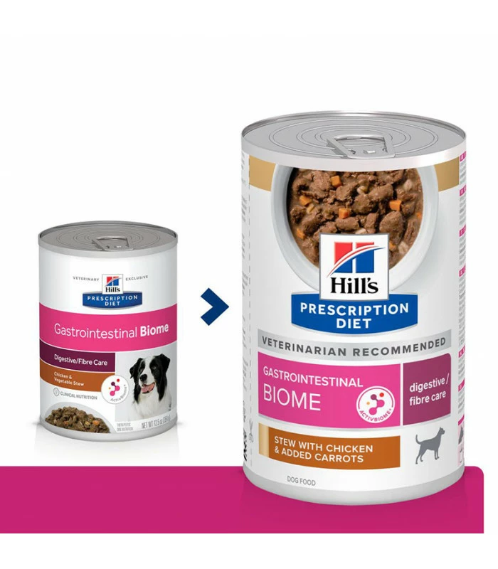HILL'S Pet Nutrition Pâtée GASTROINTESTINAL BIOME MIJOTES POULET & CAROTTES Chien 12x354g - Prescription Diet 2 HILL'S Pet Nutrition Pâtée GASTROINTESTINAL BIOME MIJOTES POULET & CAROTTES Chien 12x354g - Prescription Diet – Image 2