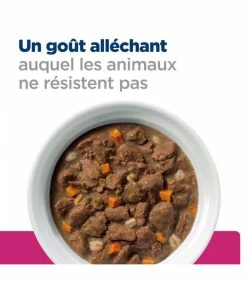 HILL'S Pet Nutrition Pâtée GASTROINTESTINAL BIOME MIJOTES POULET & CAROTTES Chien 12x354g - Prescription Diet 17 HILL'S Pet Nutrition Pâtée GASTROINTESTINAL BIOME MIJOTES POULET & CAROTTES Chien 12x354g - Prescription Diet -alimentation chats boutique patee gastrointestinal biome mijotes poulet carottes chien 12x354g prescription diet 7