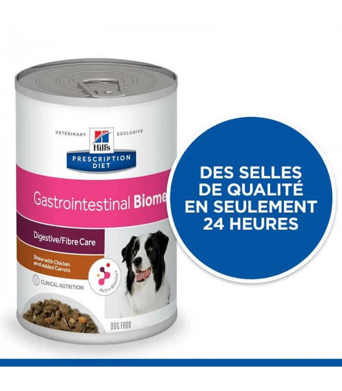 HILL'S Pet Nutrition Pâtée GASTROINTESTINAL BIOME MIJOTES POULET & CAROTTES Chien 12x354g - Prescription Diet 1 HILL'S Pet Nutrition Pâtée GASTROINTESTINAL BIOME MIJOTES POULET & CAROTTES Chien 12x354g - Prescription Diet