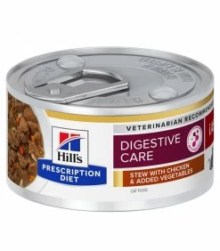 HILL'S Pet Nutrition Pâtée I/D DIGESTIVE MIJOTÉS POULET & LEGUMES Chat 24x82g - Prescription Diet -alimentation chats boutique patee id digestive mijotes poulet legumes chat 24x82g prescription diet 2