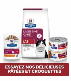 HILL'S Pet Nutrition Pâtée I/D DIGESTIVE MIJOTÉS POULET & LEGUMES Chat 24x82g - Prescription Diet -alimentation chats boutique patee id digestive mijotes poulet legumes chat 24x82g prescription diet 4