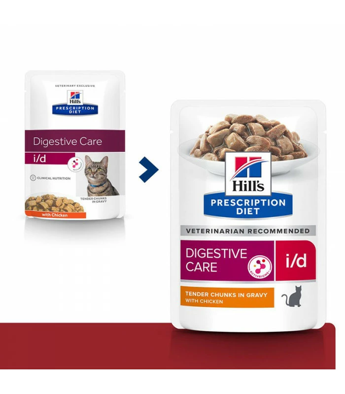 HILL'S Pet Nutrition Pâtée I/D DIGESTIVE POULET Chat Et Chaton 12x85g - Prescription Diet 2 HILL'S Pet Nutrition Pâtée I/D DIGESTIVE POULET Chat Et Chaton 12x85g - Prescription Diet – Image 2