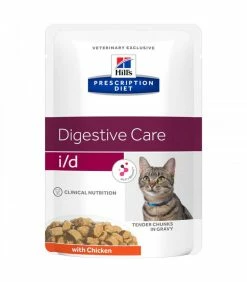 HILL'S Pet Nutrition Pâtée I/D DIGESTIVE POULET Chat Et Chaton 12x85g - Prescription Diet