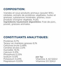 HILL'S Pet Nutrition Pâtée I/D DIGESTIVE POULET Chat Et Chaton 24x156g - Prescription Diet -alimentation chats boutique patee id digestive poulet chat et chaton 24x156g prescription diet 9