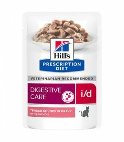 HILL'S Pet Nutrition Pâtée I/D DIGESTIVE SAUMON Chat Et Chaton 12x85g - Prescription Diet -alimentation chats boutique patee id digestive saumon chat et chaton 12x85g prescription diet 2