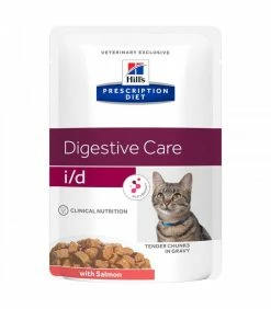 HILL'S Pet Nutrition Pâtée I/D DIGESTIVE SAUMON Chat Et Chaton 12x85g - Prescription Diet