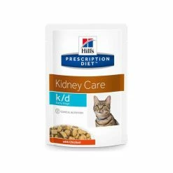 HILL'S Pet Nutrition Pâtée K/D KIDNEY EARLY STAGE POULET Chat 12x85g - Prescription Diet