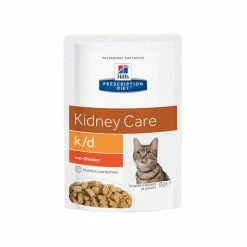 HILL'S Pet Nutrition Pâtée K/D KIDNEY POULET Chat 12x85g - Prescription Diet