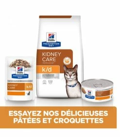 HILL'S Pet Nutrition Pâtée K/D KIDNEY POULET Chat 12x85g - Prescription Diet -alimentation chats boutique patee kd kidney poulet chat 12x85g prescription diet 4