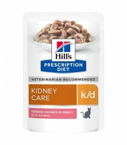 HILL'S Pet Nutrition Pâtée K/D KIDNEY SAUMON Chat 12x85g - Prescription Diet -alimentation chats boutique patee kd kidney saumon chat 12x85g prescription diet 2
