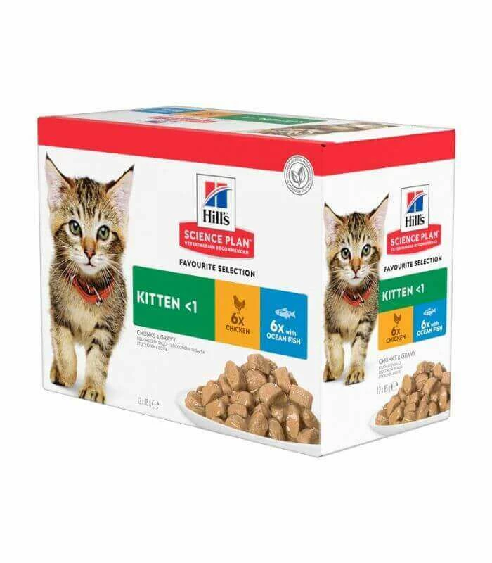 HILL'S Pet Nutrition Pâtée KITTEN PACK MIXTE Chat 12x85g - Science Plan 1 HILL'S Pet Nutrition Pâtée KITTEN PACK MIXTE Chat 12x85g - Science Plan