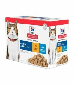 HILL'S Pet Nutrition Pâtée MATURE ADULT 7+ PACK MIXTE Chat 12x85g - Science Plan