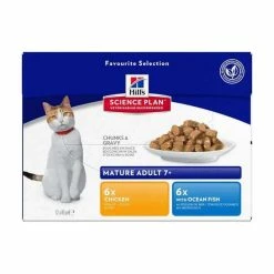 HILL'S Pet Nutrition Pâtée MATURE ADULT 7+ PACK MIXTE Chat 12x85g - Science Plan -alimentation chats boutique patee mature adult 7 pack mixte chat science plan 6