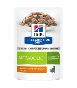 HILL'S Pet Nutrition Pâtée METABOLIC POULET Chat 12x85g - Prescription Diet -alimentation chats boutique patee metabolic poulet chat 12x85g prescription diet 2