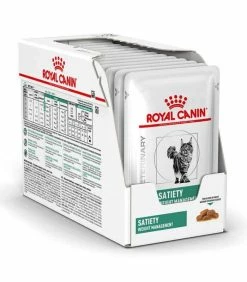 ROYAL CANIN Pâtée SATIETY Chat 12x85g - Veterinary Health Nutrition