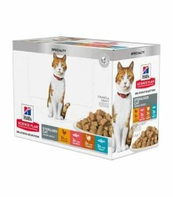 HILL'S Pet Nutrition Pâtée STERILISED YOUNG ADULT PACK MIXTE Chat 12x85g - Science Plan