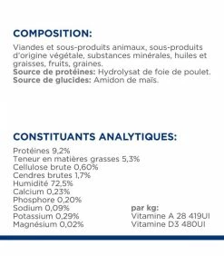 HILL'S Pet Nutrition Pâtée Z/D FOOD SENSITIVITIES Chat 24x156g - Prescription Diet -alimentation chats boutique patee zd food sensitivities chat 24x156g prescription diet 9