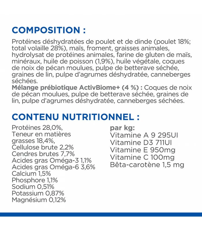 HILL'S Pet Nutrition PUPPY GROWTH ACTIVE BIOME+ SMALL&MINI POULET Chien Sac 7 Kg - Vet Essentials 6 HILL'S Pet Nutrition PUPPY GROWTH ACTIVE BIOME+ SMALL&MINI POULET Chien Sac 7 Kg - Vet Essentials – Image 6